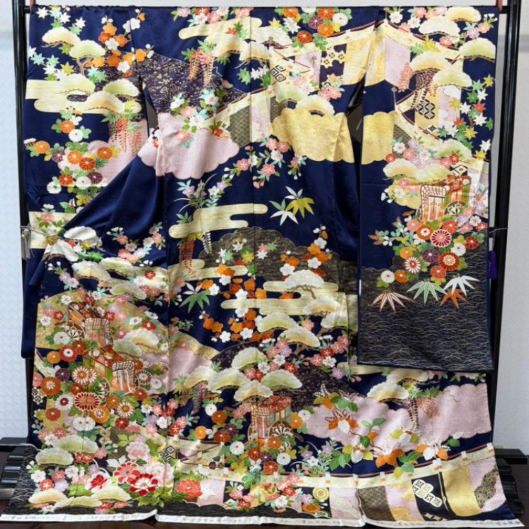 人間国宝ロイヤル簑助　几帳／紺