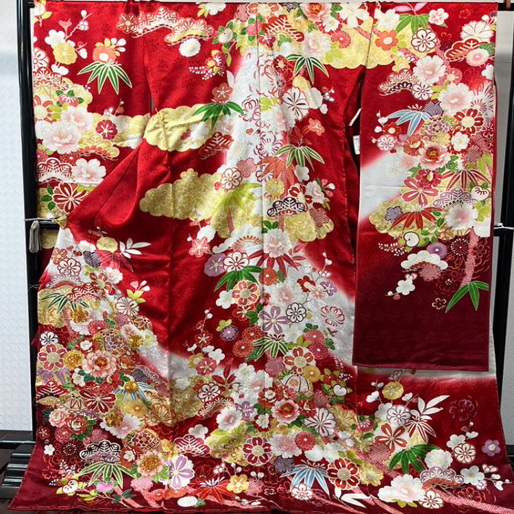 金駒刺繍　百花繚乱