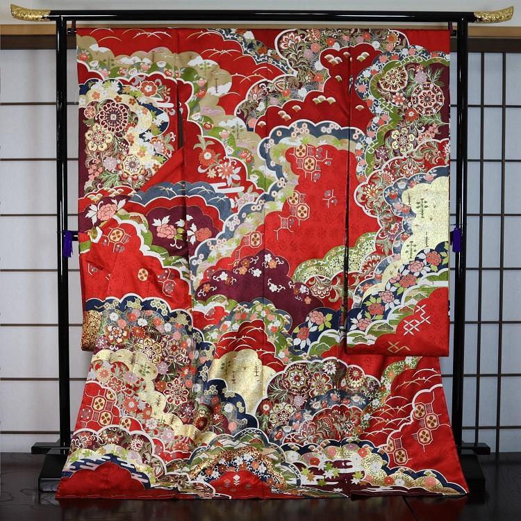 花紋唐花と瑞雲　藤井寛