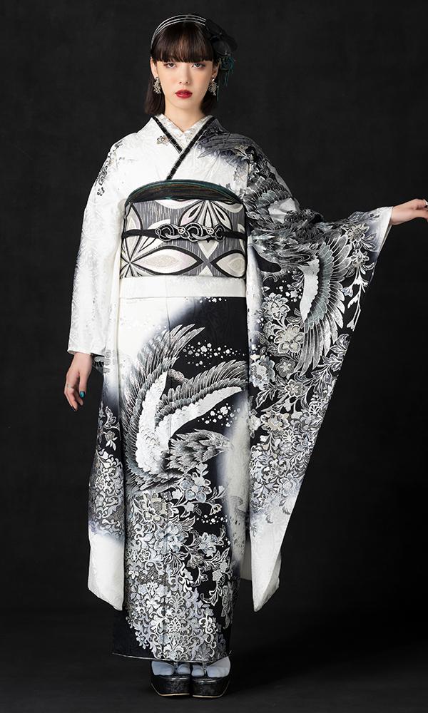 白黒トーンの銀彩 桂由美