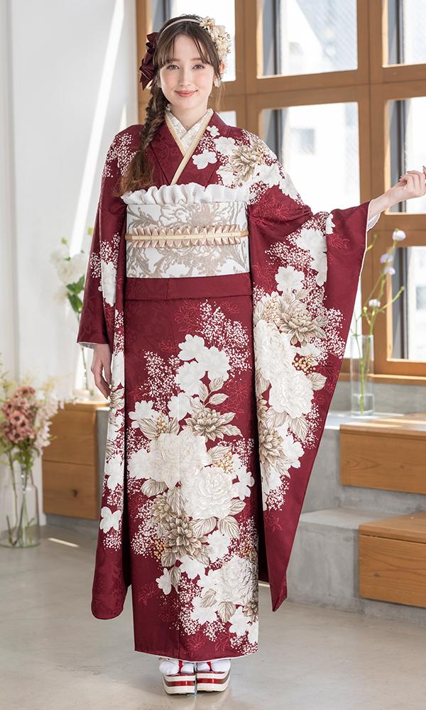 ボルドーワインに白花