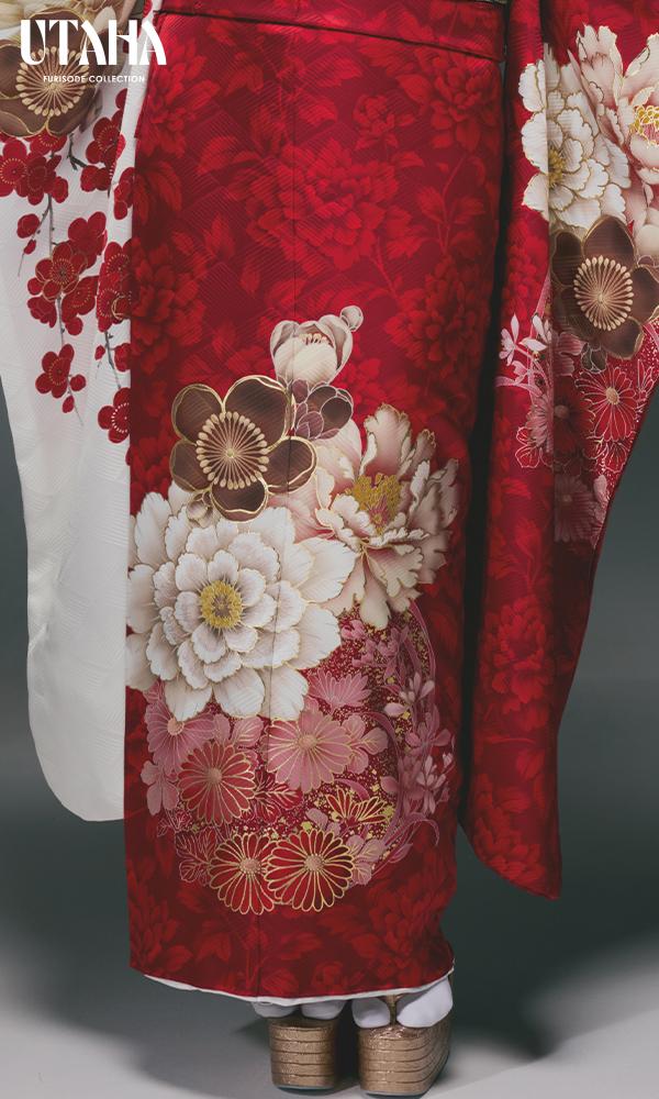 UTAHA振袖 赤白