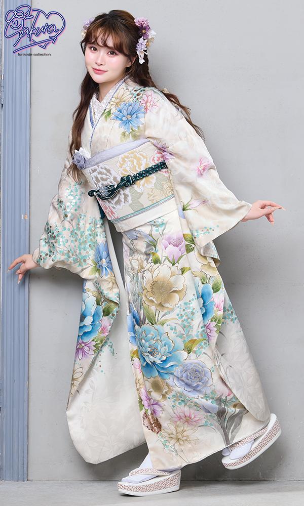 さくら/白にパステル花々