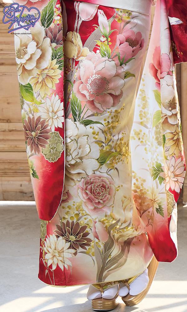 さくら/白赤の煌めき花々