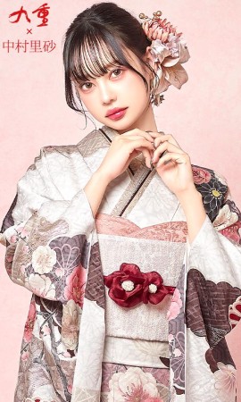 九重×中村里砂ピンク振袖