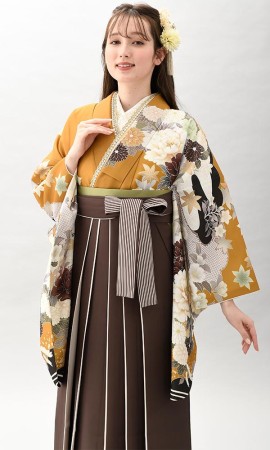 からし系に四季の花＆袴