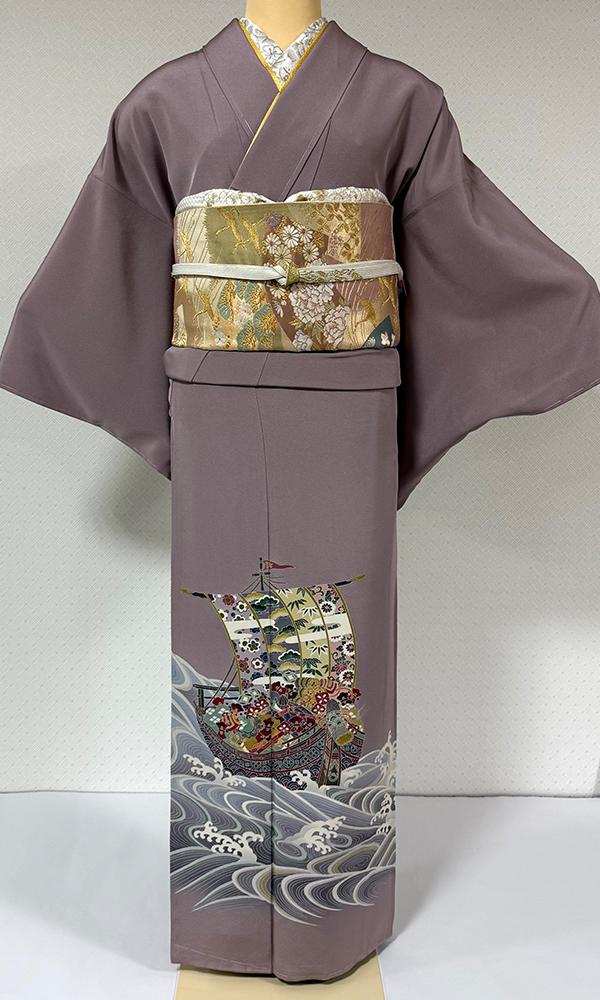 宝船色留袖