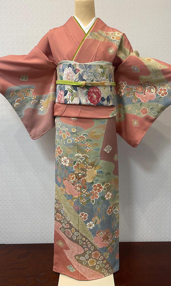 青々調 絞り入訪問着