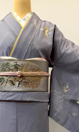 鳥獣戯画 訪問着