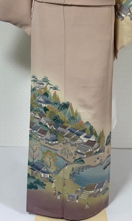 手描き訪問着