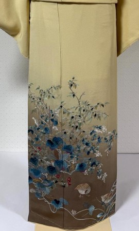 福良雀の刺繍 色留袖