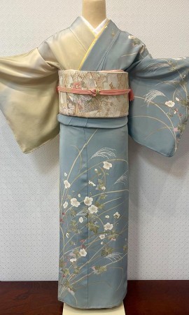 作家物　手描訪問着