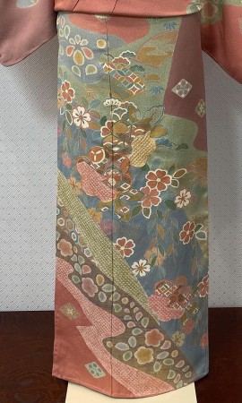 青々調　絞り入訪問着