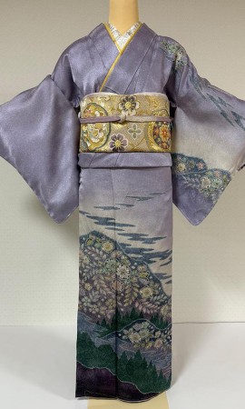 翠山 絞り辻ヶ花訪問着
