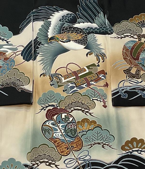 青海に鷹の舞踊り/祝着