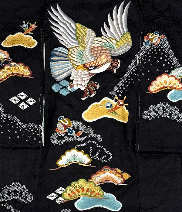 黒絞り・桶絞り・刺繍/祝着