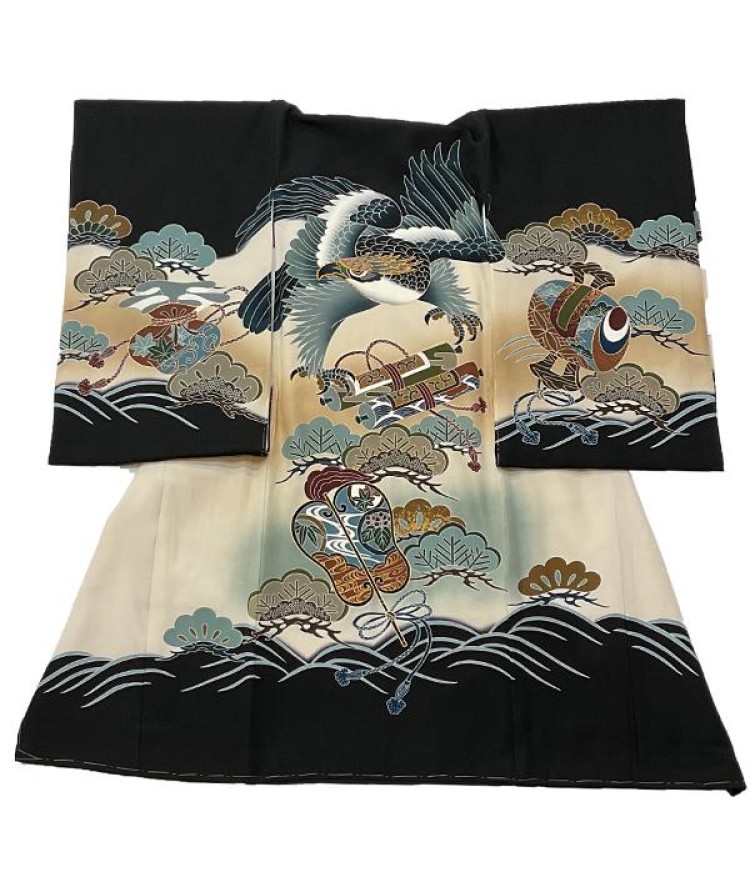 青海に鷹の舞踊り/祝着